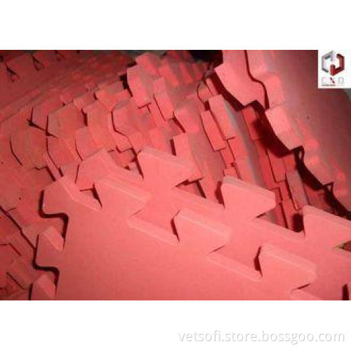 Square Red EVA ECO Yoga Mat , 3 / 4 / 5 / 6 / 7 / 8 mm Thic